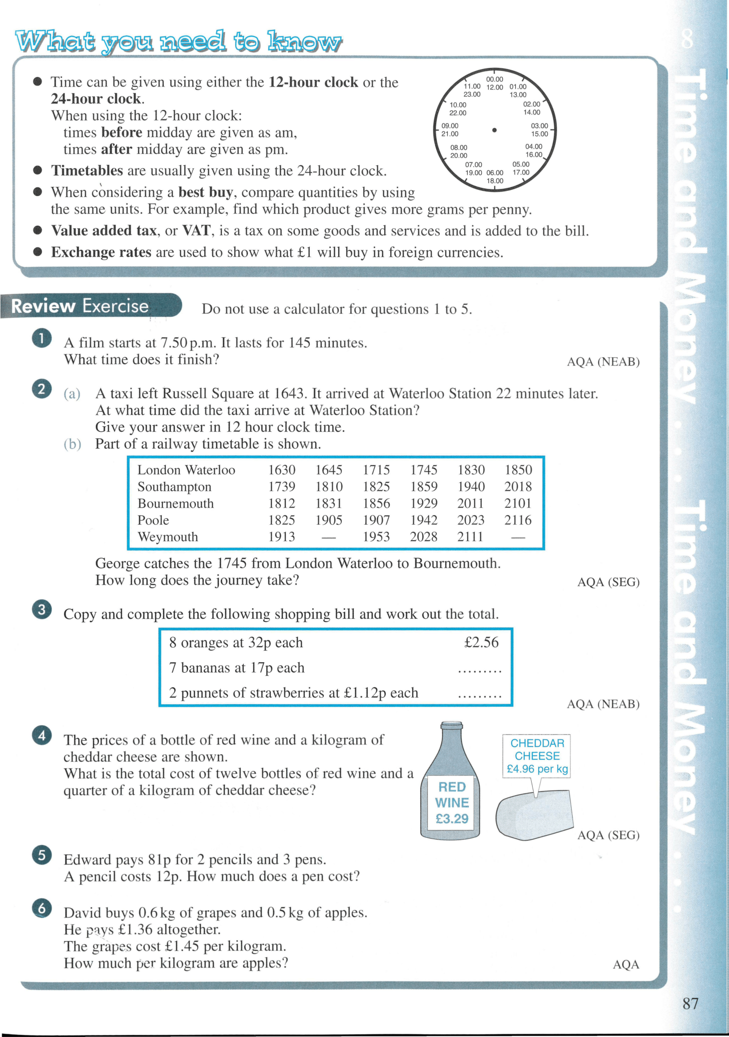 Mathematics for AQA GCSE FOUNDATION TIER